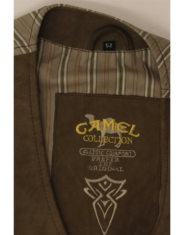 Camel Active Herren Wildlederweste IT 52 Large Braun