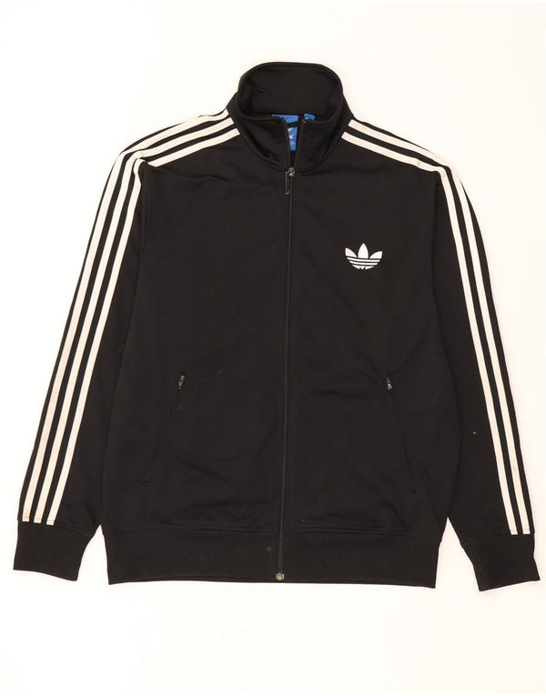 Adidas Herren-Trainingsanzug-Top-Jacke, großes schwarzes Polyester