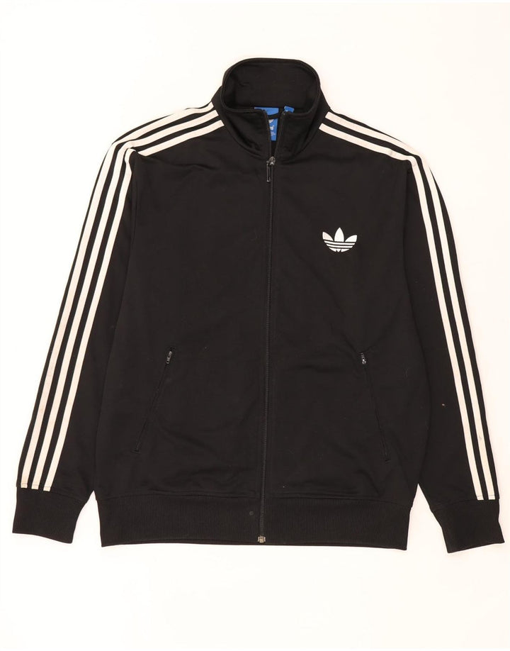 Adidas Herren-Trainingsanzug-Top-Jacke, großes schwarzes Polyester