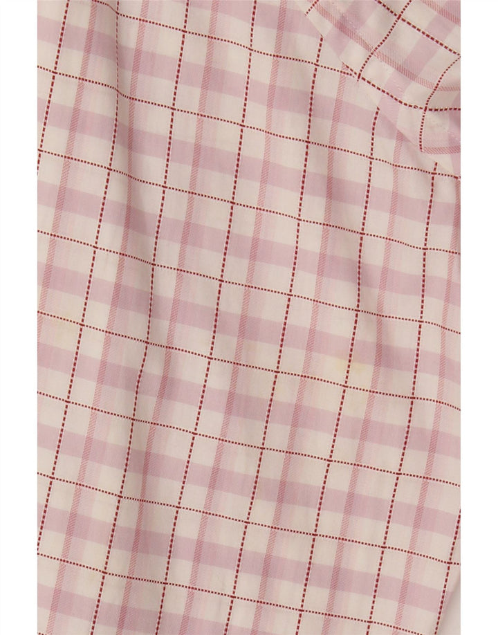 Lacoste Herrenhemd, Größe 43, groß, rosa kariert