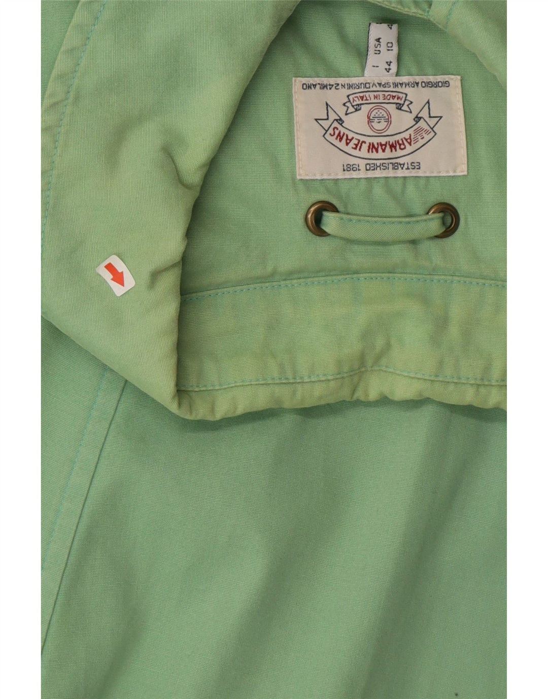 Armani Jeans Damen Übergroßer Mantel UK 14 Große grüne Baumwolle