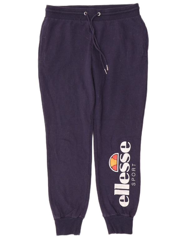 Ellesse Womens Graphic Trainingshose Jogger UK 12 Medium Marineblau