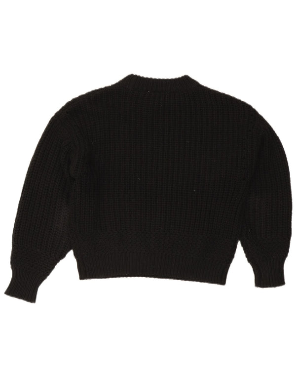Topshop Damen-Pullover mit Rollkragen, übergroß, Gr. 6, XS, Schwarz, Acryl