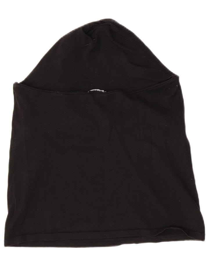 Chaps Damen Crop Neckholder Top UK 14 Große schwarze Seide