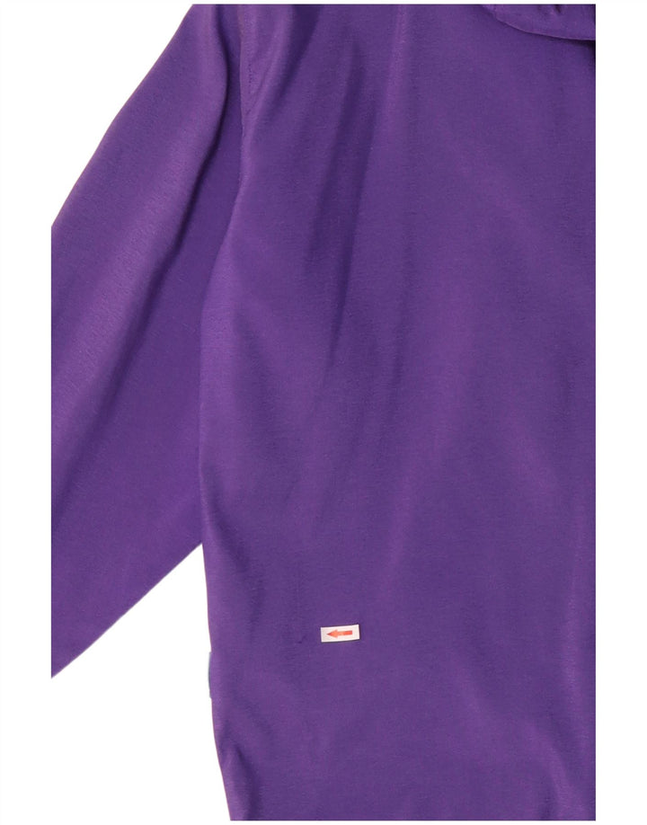 GEO SPIRIT Herren Loose Fit Utility-Jacke mit Kapuze IT 48 Mittelviolett