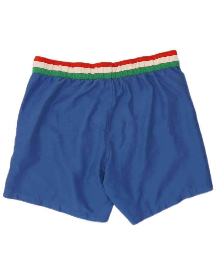 Fila Herren-Badeshorts, groß, blaues Farbblock-Polyester