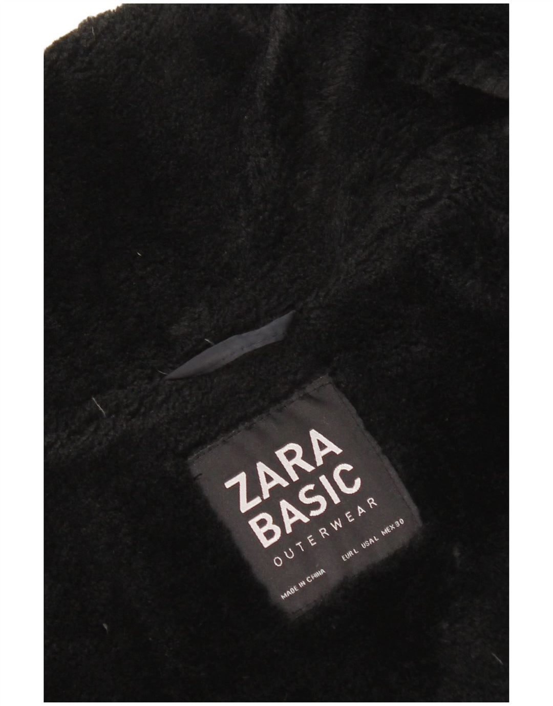 Zara Damen Wattierte Jacke UK 14 Large Marineblau