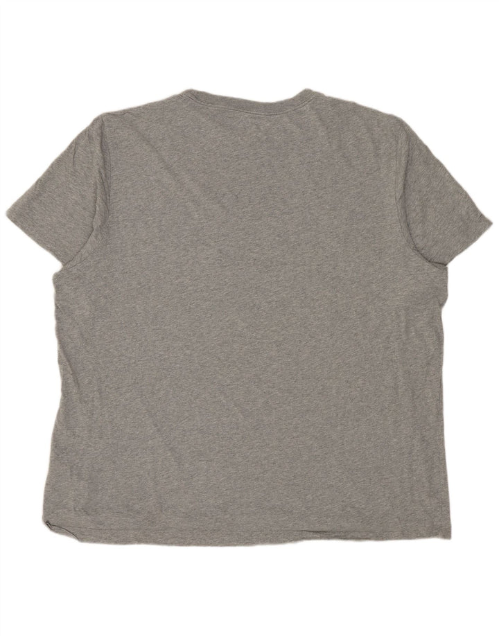 NIKE Herren T-Shirt Top 2XL Grau gefleckte Baumwolle