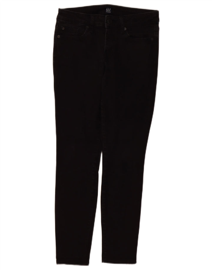 GAP Damen Skinny Jeans W27 L27 Schwarze Baumwolle