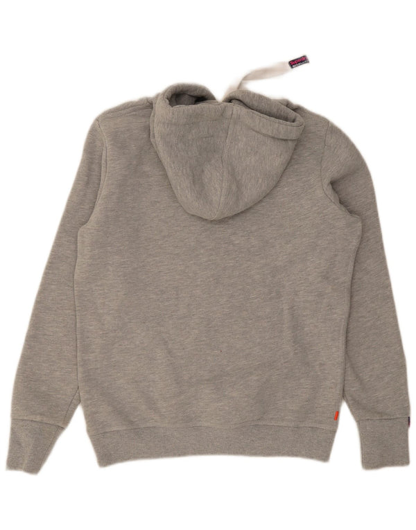 Superdry Graphic Hoodie-Pullover für Damen, UK 16, Größe L, Grau, Baumwolle