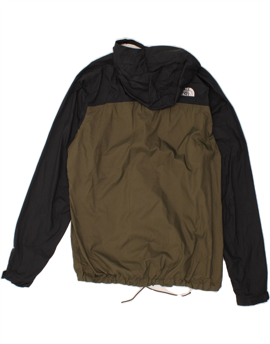 THE NORTH FACE Herren-Regenjacke mit Kapuze, UK 38, mittlerer Khaki-Farbblock