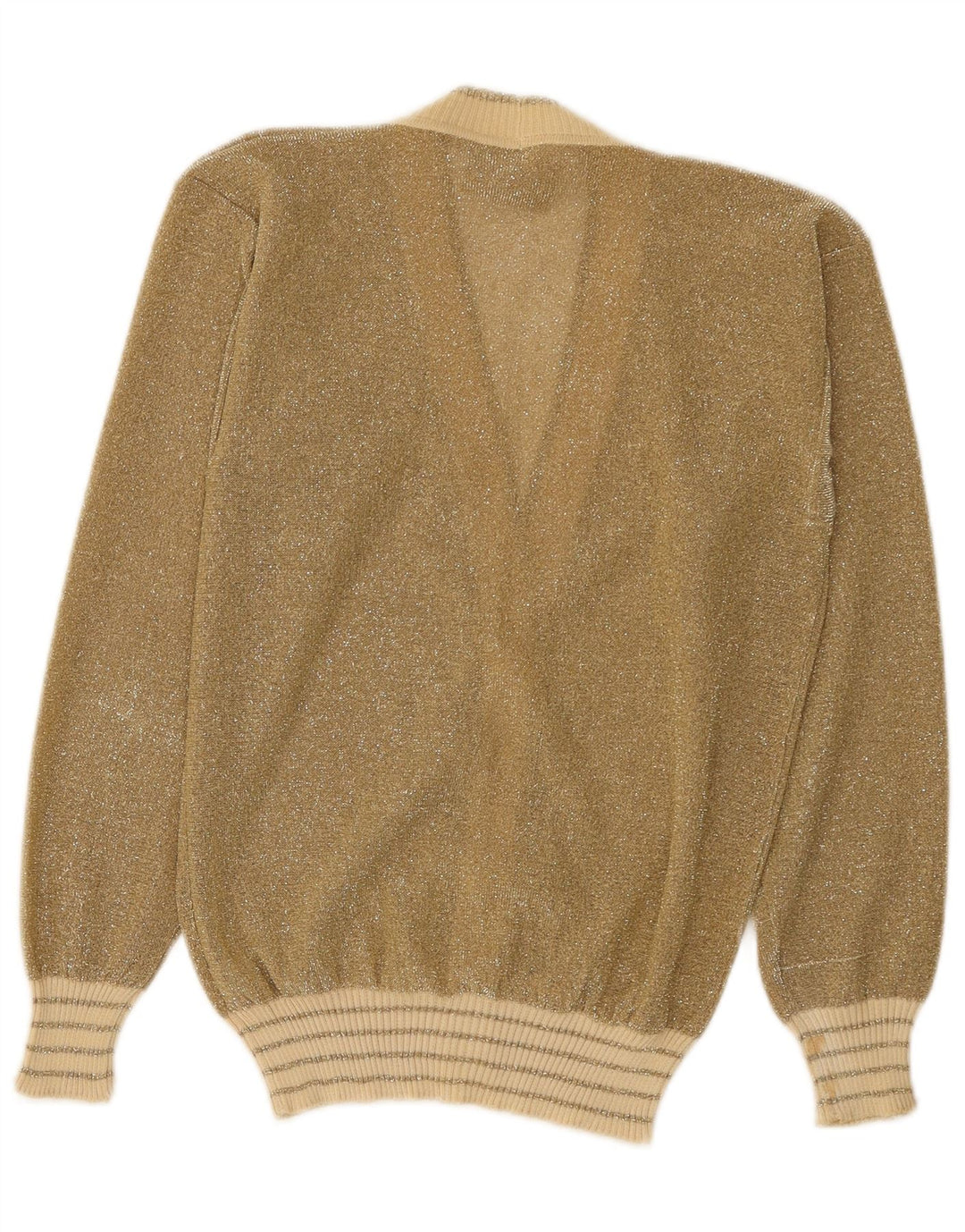 La Perla Damen-Cardigan-Pullover UK 12 Mittelgold meliert