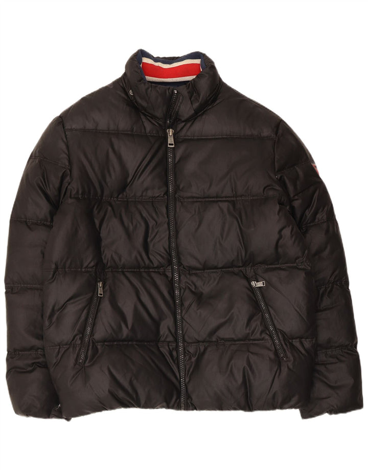 Guess Herren Wattierte Jacke UK 42 XL Schwarz Polyester