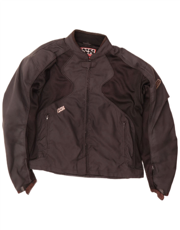 IXS Herren Motorrad Racer Jacke UK 44 2XL Schwarz Colourblock Polyamid