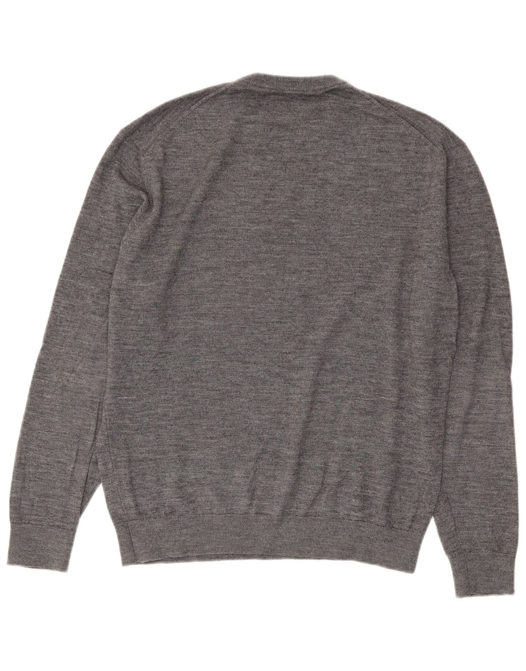 Zara Herren-Pullover mit Rundhalsausschnitt, XL, Grau