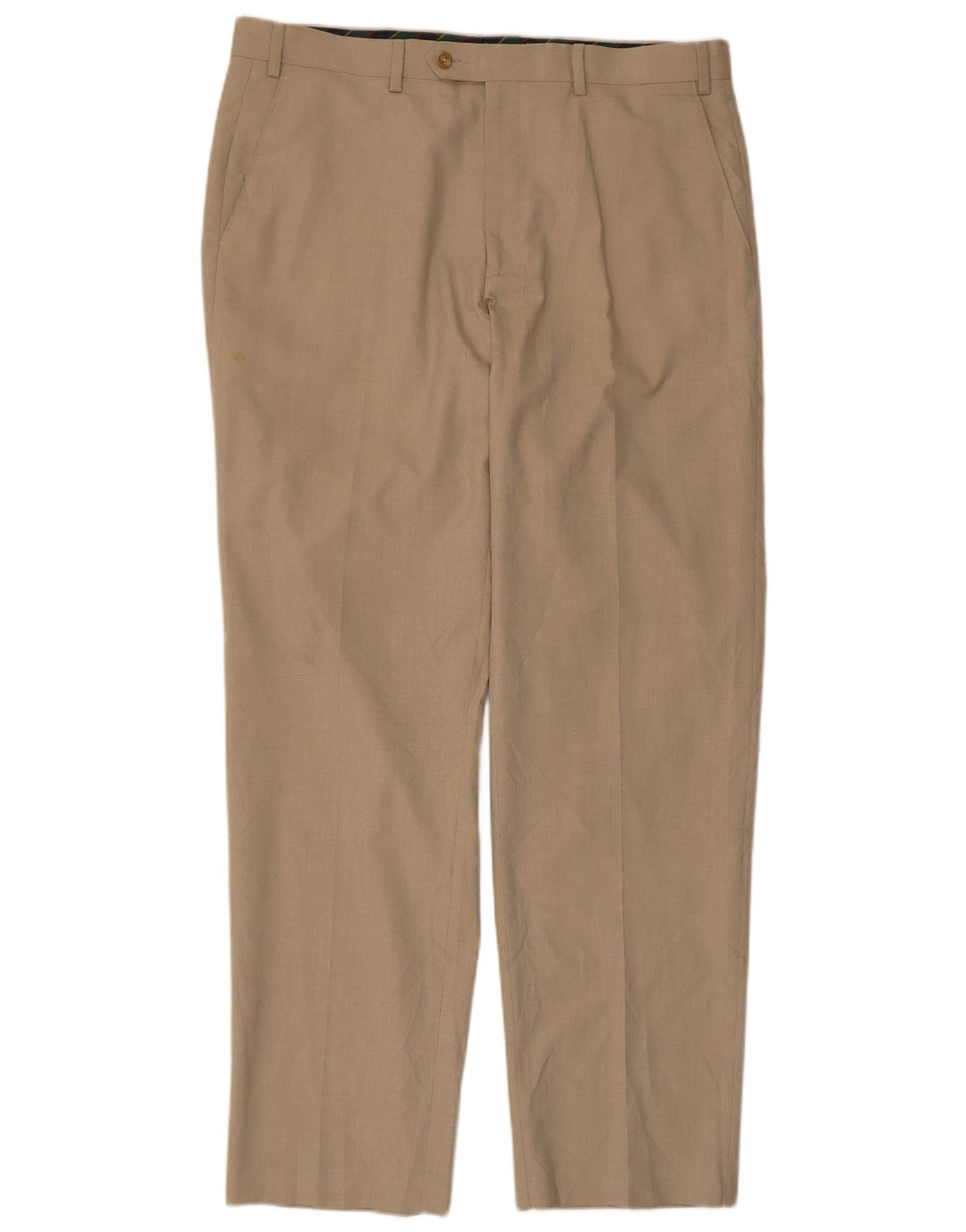 CHAPS Herren-Anzughose, gerade, W36, L32, Beige, Polyester