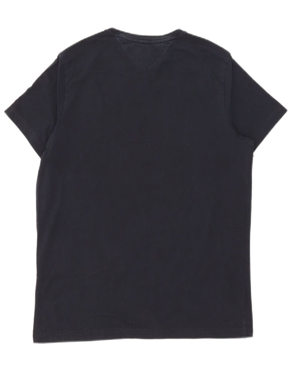 Tommy Hilfiger Herren Slim Fit T-Shirt Top Large Marineblau