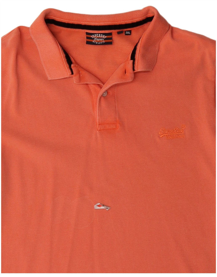 Superdry Herren Poloshirt 3XL Orange Baumwolle