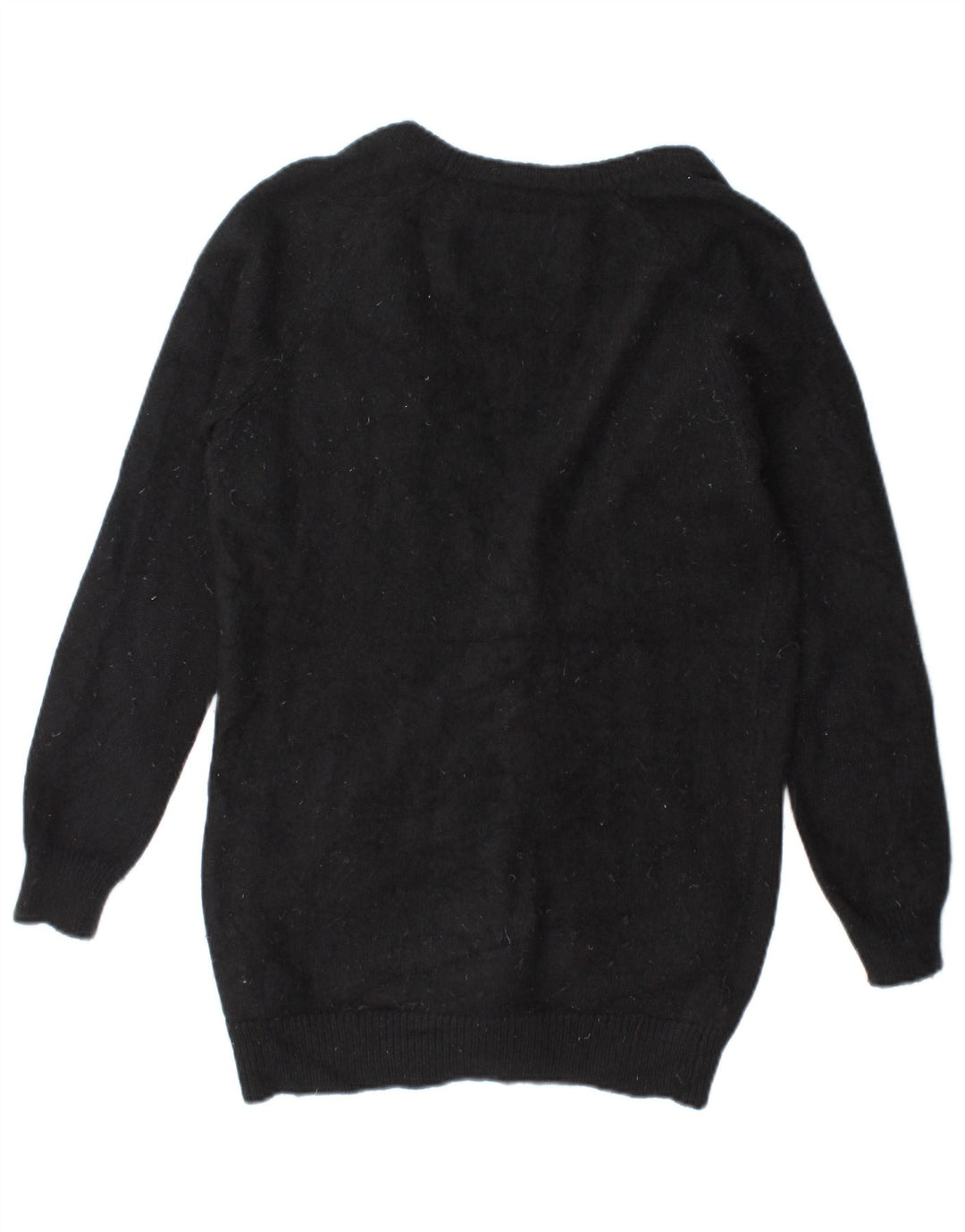 Jack Wills Damen-Strickjacke in Übergröße, Gr. 10, Größe S, Schwarz, Angora