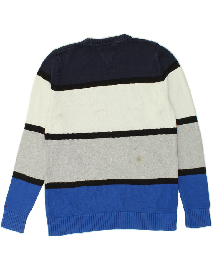 TOMMY HILFIGER Boys Crew Neck Jumper Sweater 13-14 Years Multicoloured Vintage Tommy Hilfiger and Second-Hand Tommy Hilfiger from Messina Hembry 