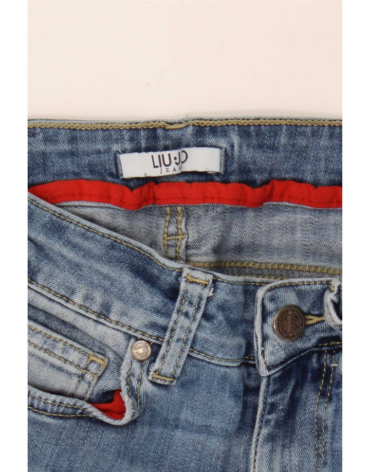 Liu Jo Damen-Jeans mit niedriger Taille, gerade, W27, L30, Blau