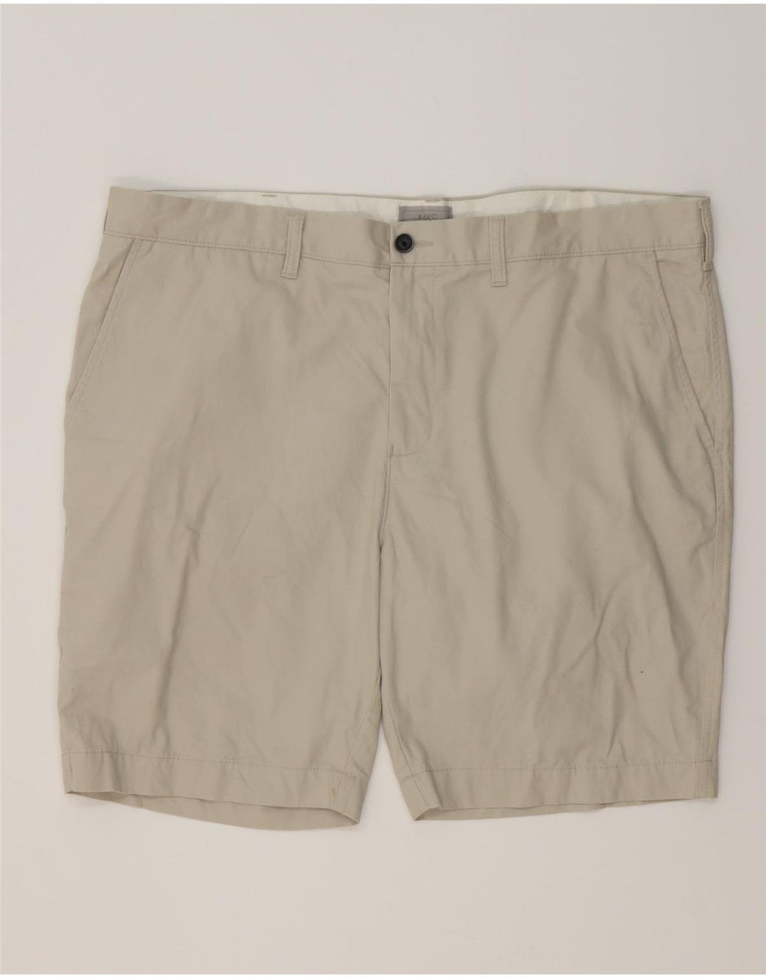 MARKS & SPENCER Herren Chinoshorts W42 2XL Beige Baumwolle