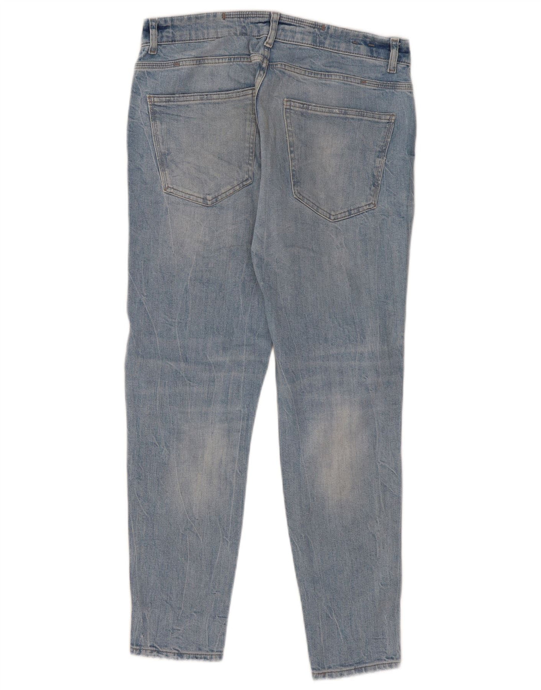 Zara Herren Distressed Slim Jeans EU 42 Large W32 L29 Blau