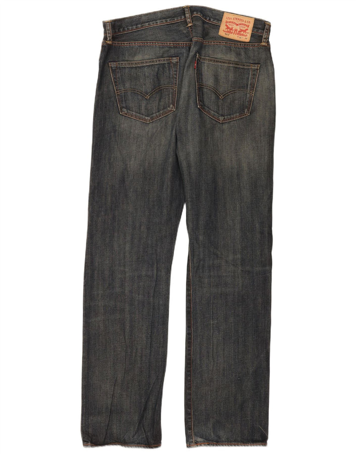 Levi's Herren 501 Straight Jeans W36 L34 Blaue Baumwolle