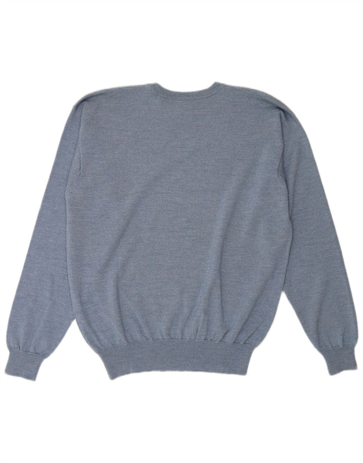Fila Herren-Pullover mit Rundhalsausschnitt, 2XL, blaue Wolle