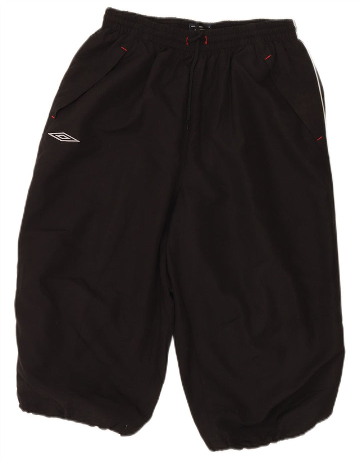 Umbro Herren Graphic Bermuda Sport Shorts Large Schwarz Polyester