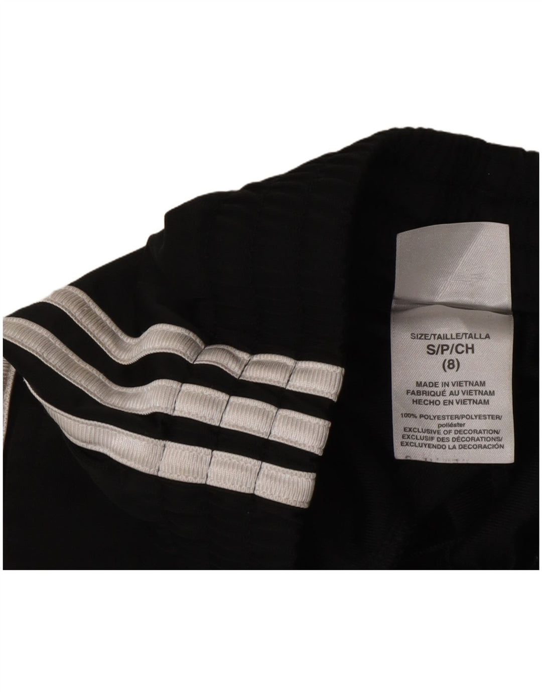 Adidas Jungen-Trainingshose, Jogginghose, 7–8 Jahre, Größe S, Schwarz, Polyester
