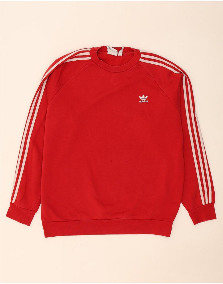 Adidas Herren Sweatshirt Pullover große rote Baumwolle