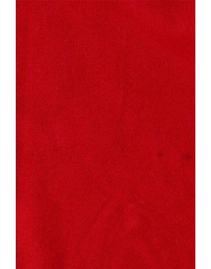 Pringle Herren-Pullover mit grafischem Rundhalsausschnitt, XL, rote Schurwolle