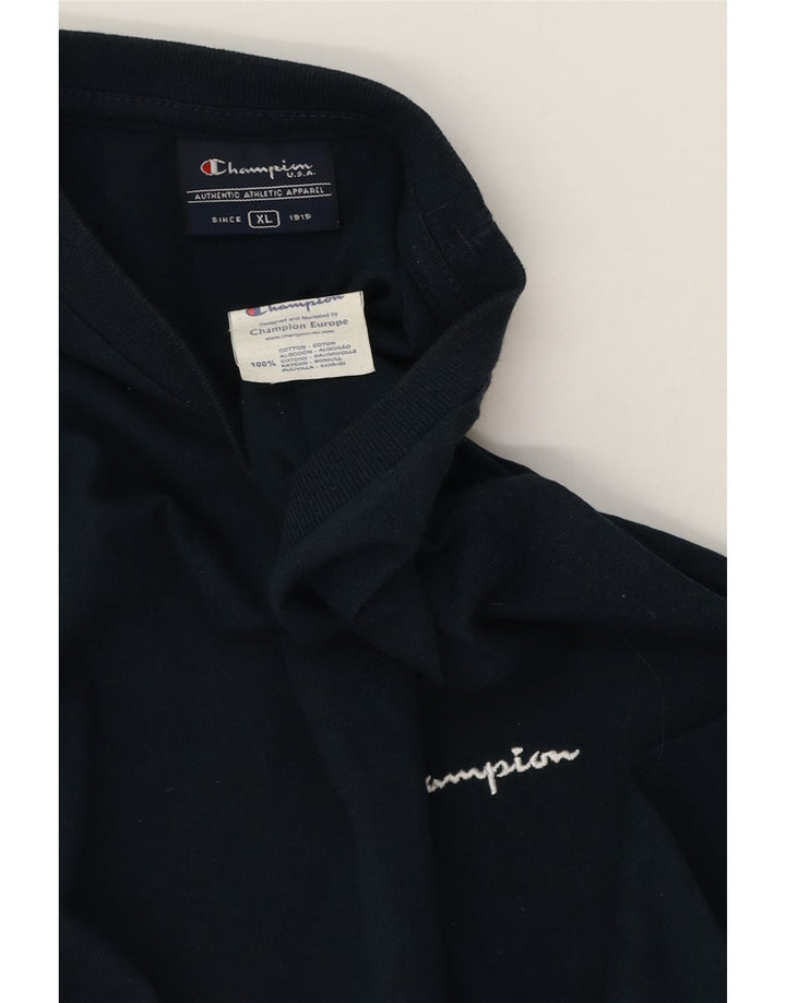 Champion Herren-Weste-Top XL aus marineblauer Baumwolle