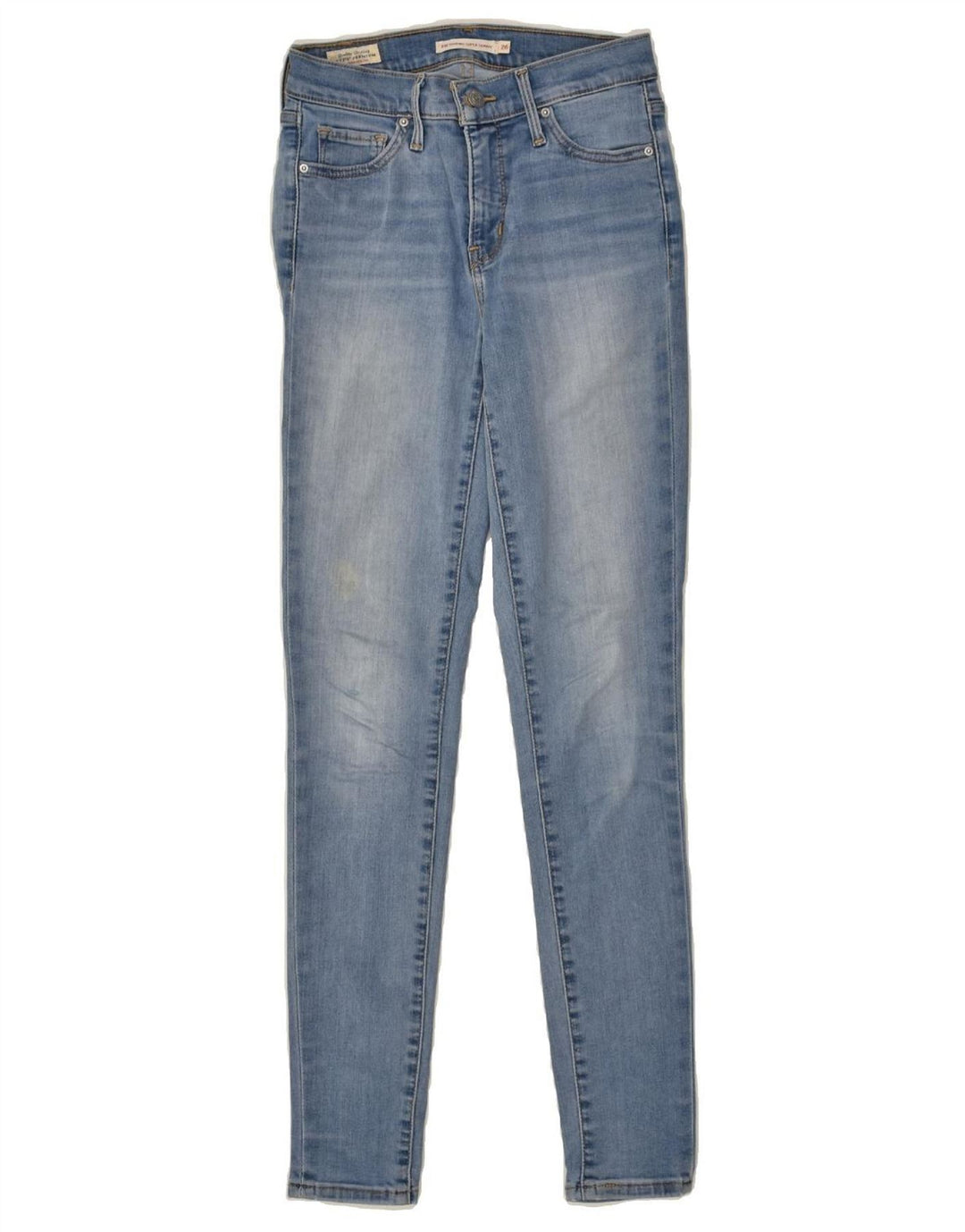 LEVI'S Womens Super Skinny Jeans W26 L30 Blue Cotton | Vintage Levi's | Thrift | Second-Hand Levi's | Used Clothing | Messina Hembry 
