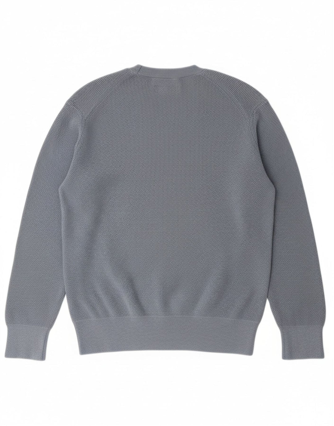 ALL SAINTS Herren-Pullover mit Rundhalsausschnitt, mittelblaue Baumwolle