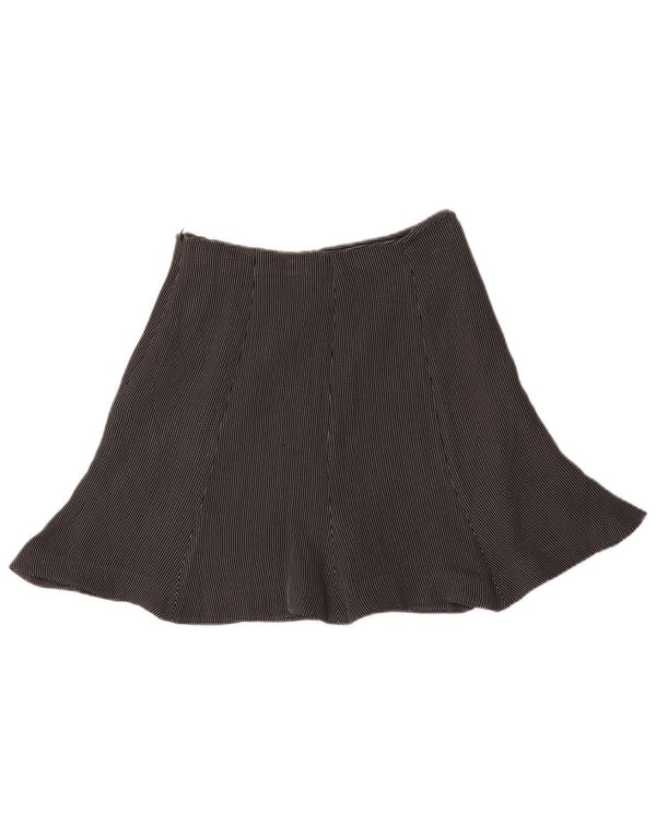 Emporio Armani Womens Trumpet Skirt IT 40 Small W24 Black Check Classic