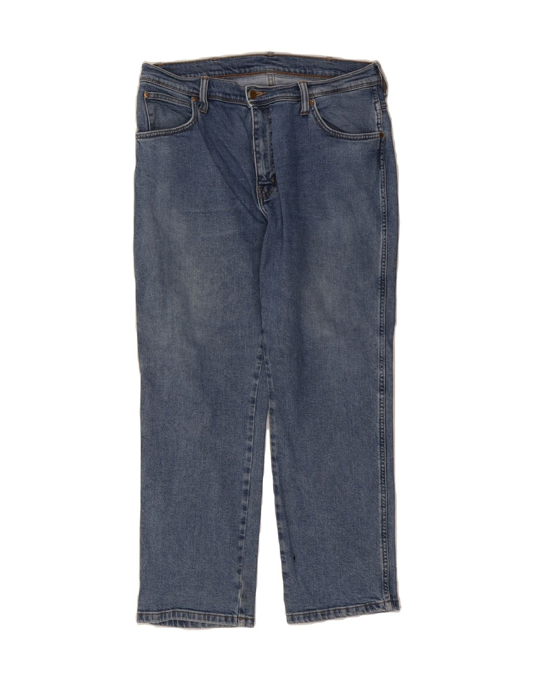 WRANGLER Mens Straight Jeans W34 L29 Blue Vintage Wrangler and Second-Hand Wrangler from Messina Hembry 