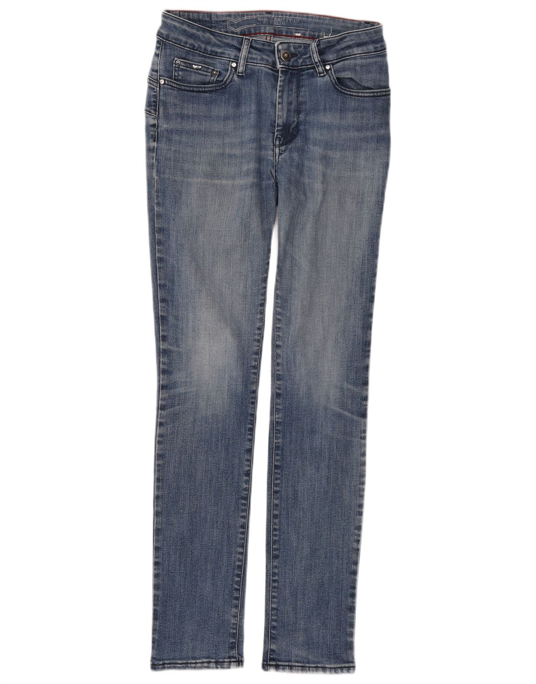 Gas Damen Slim Jeans W26 L30 Blaue Baumwolle