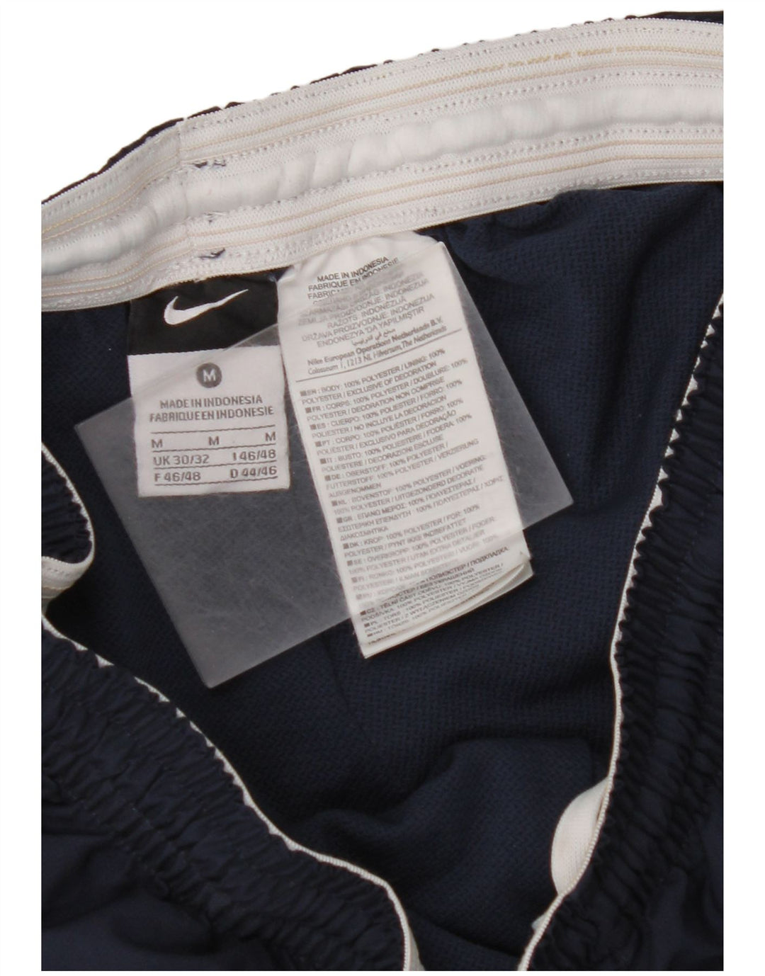 NIKE Herren-Sportshorts, Mittelgroßes marineblaues Colourblock-Polyester