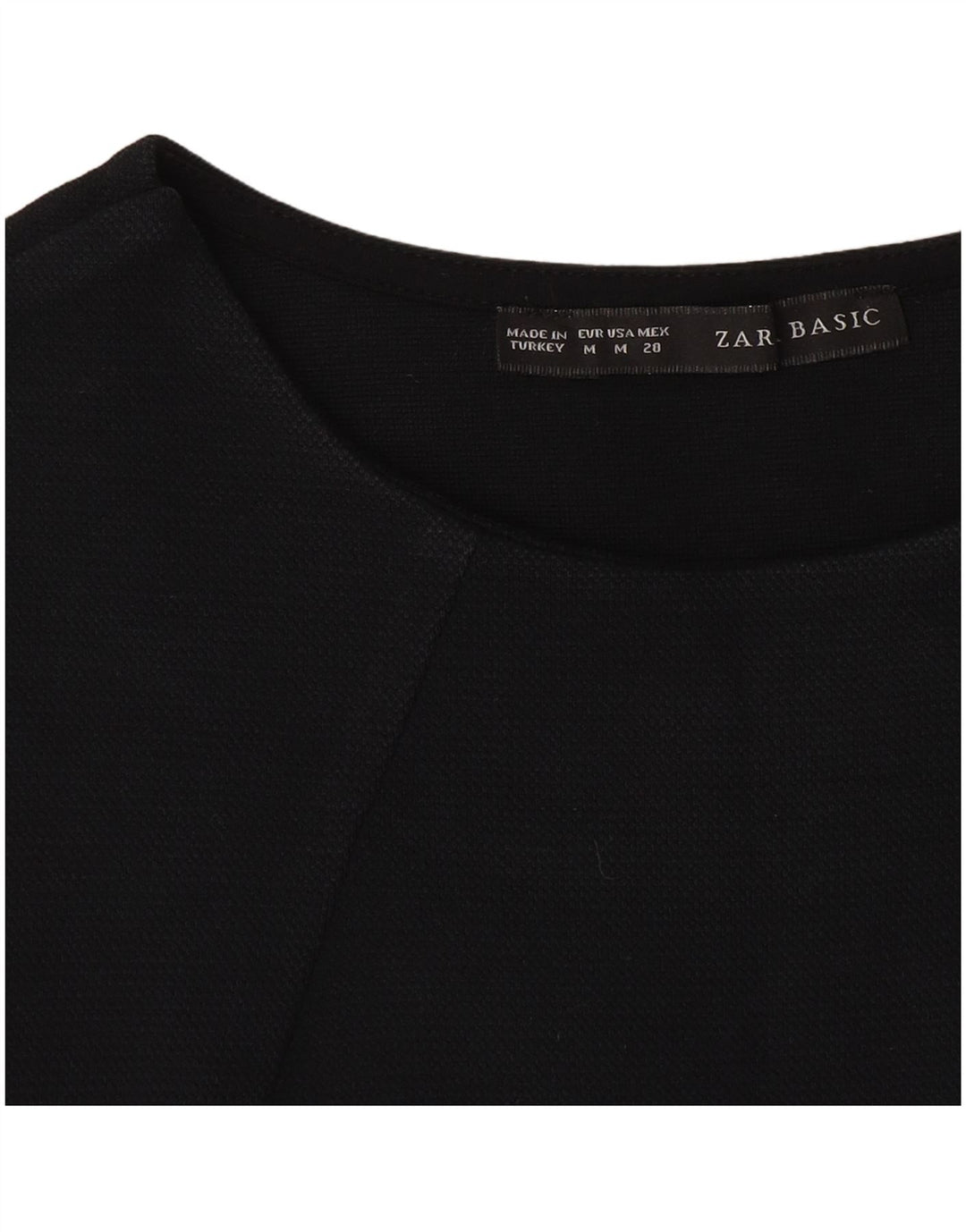 ZARA Damen Blusentop UK 12 Medium Marineblau
