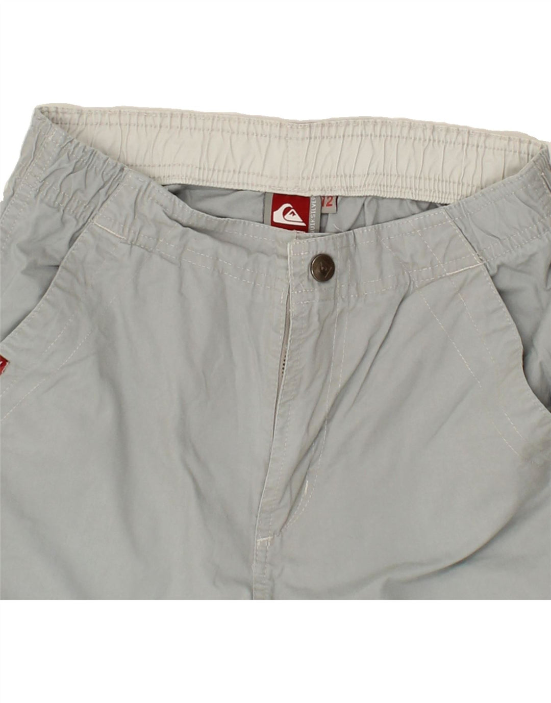 QUIKSILVER Boys Bermuda Shorts 11-12 Years W24  Grey Cotton Vintage Quiksilver and Second-Hand Quiksilver from Messina Hembry 