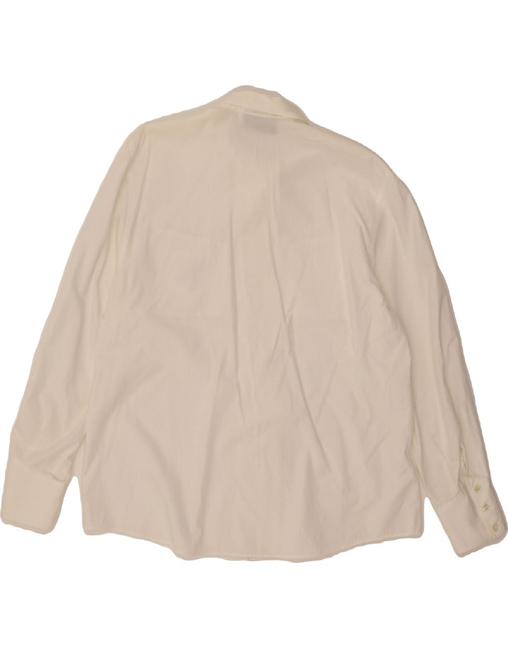 VINTAGE Womens Formal Shirt UK 18 XL White Vintage Vintage and Second-Hand Vintage from Messina Hembry 