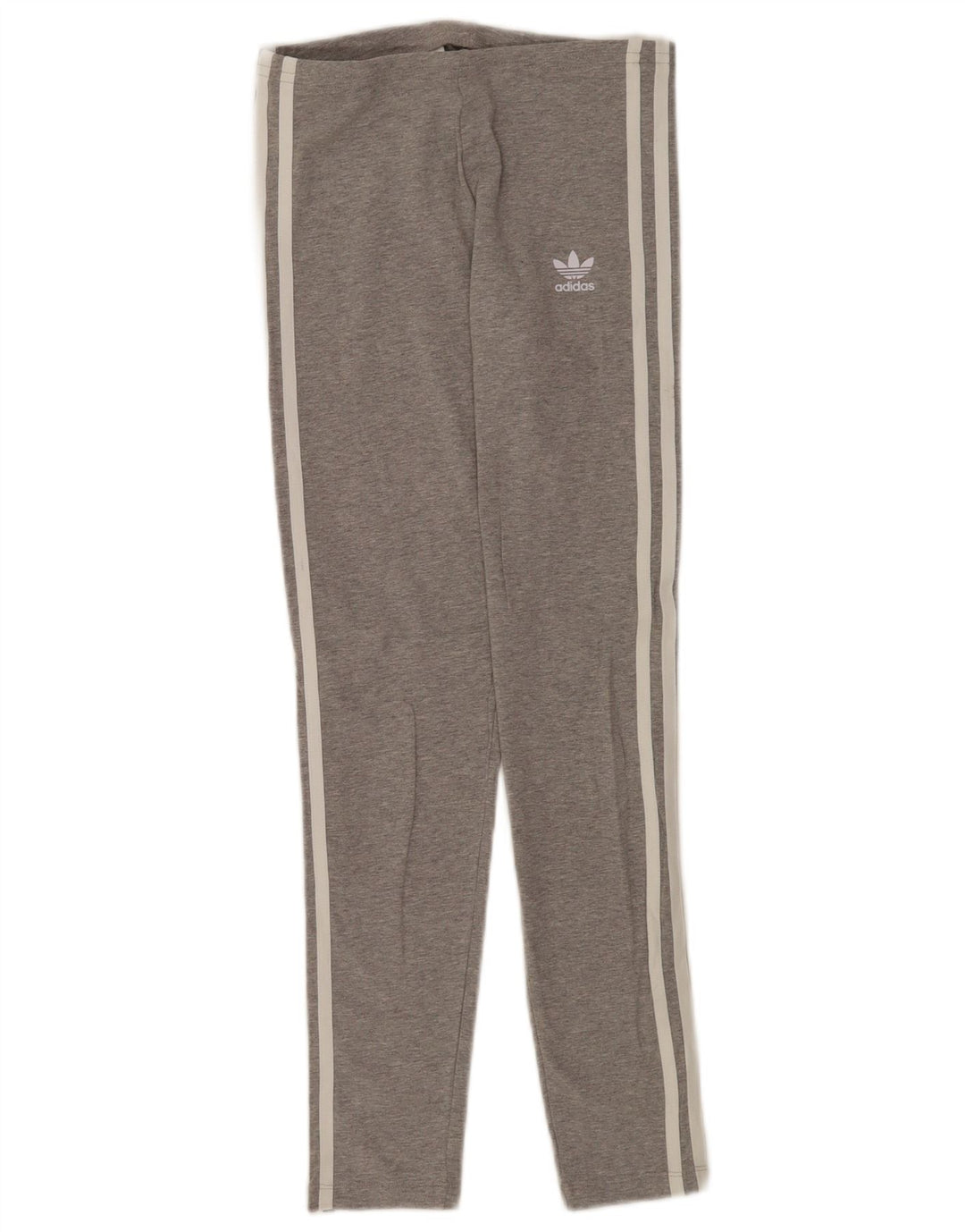 Adidas Mädchen-Leggings, 11–12 Jahre, graue Baumwolle