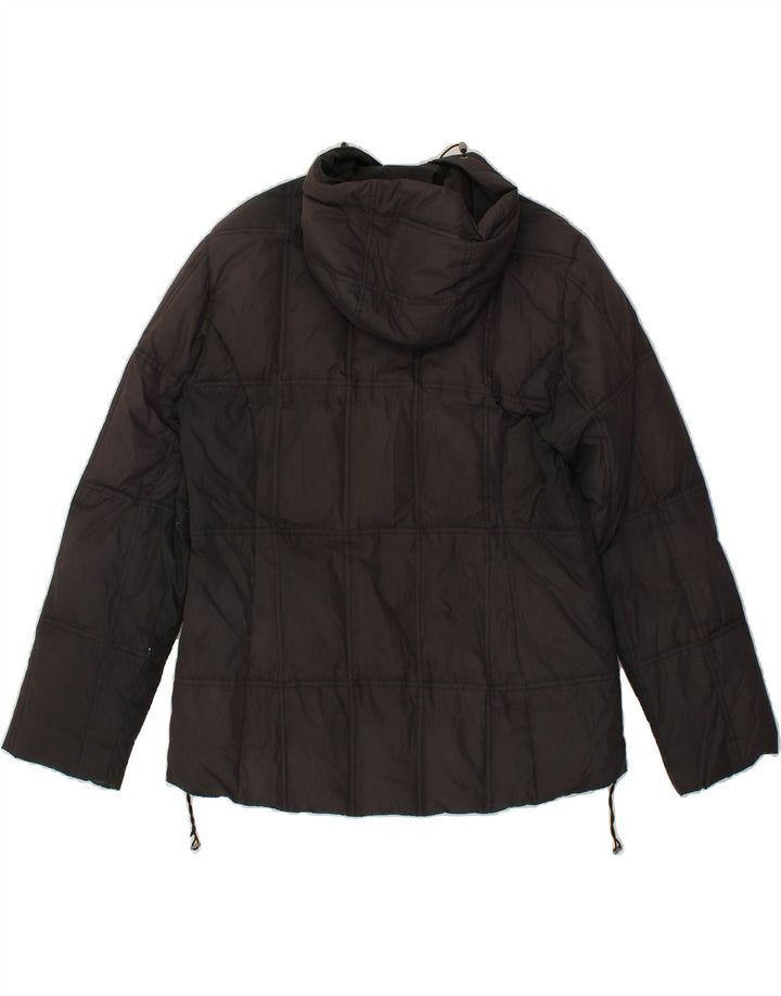 KEJO Womens Hooded Padded Jacket UK 16 Large Black Vintage Kejo and Second-Hand Kejo from Messina Hembry 