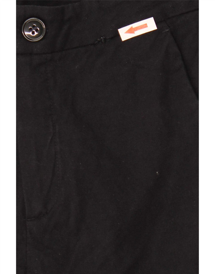 Massimo Dutti Damen Bootcut Chino Hose 2XS W24 L25 Schwarz