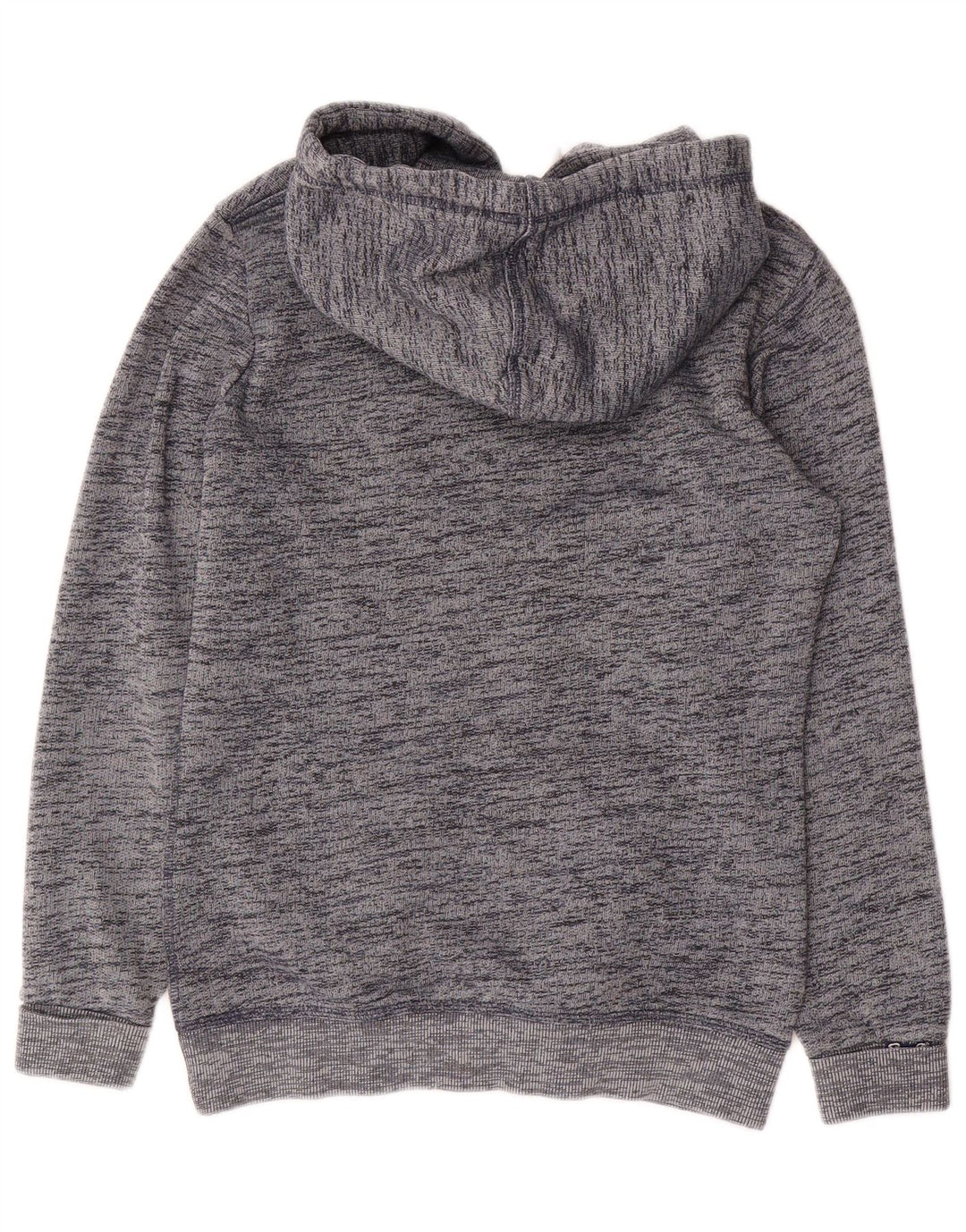 SUPERDRY Damen-Pullover mit übergroßem grafischem Kapuzenpullover, Gr. 6, XS, Grau meliert