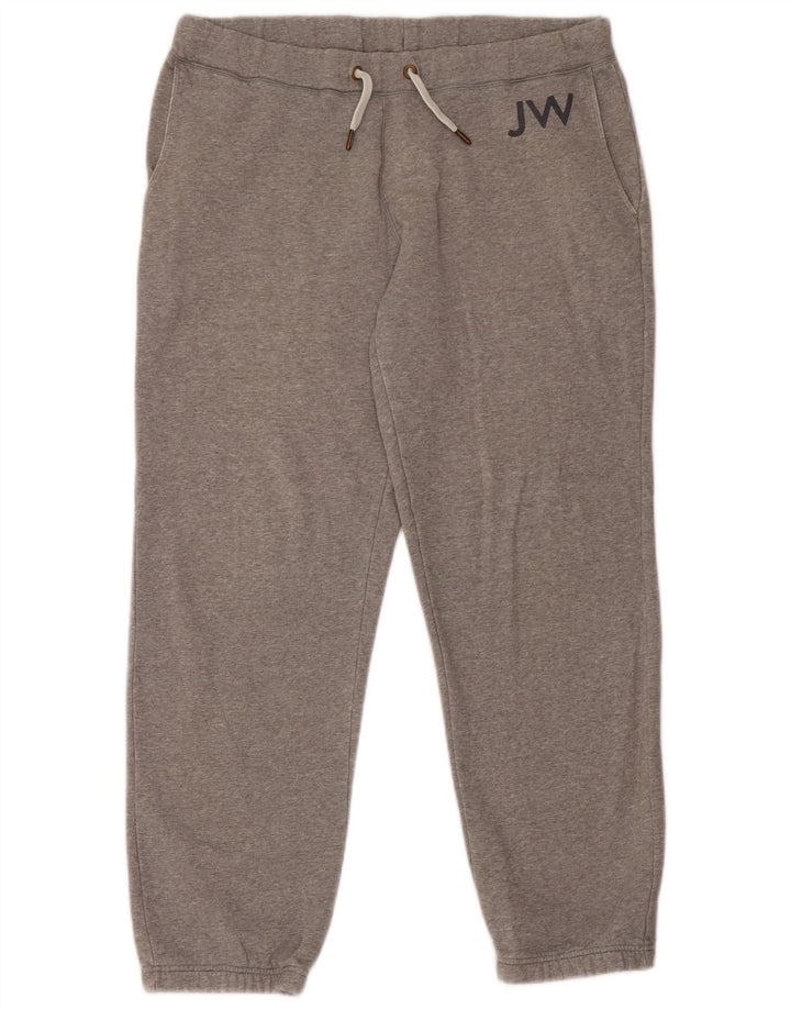 Jack Wills Herren-Trainingsanzughose mit grafischem Muster, große graue Baumwolle