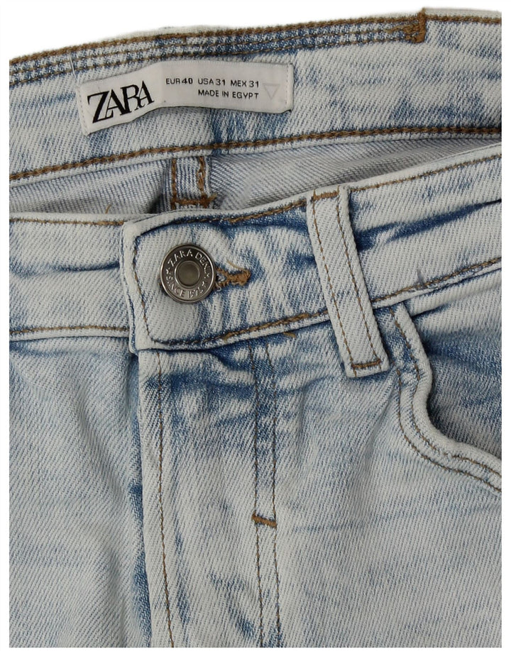 Zara Herren Distressed Slim Jeans EU 40 Mittel W31 L29 Blau