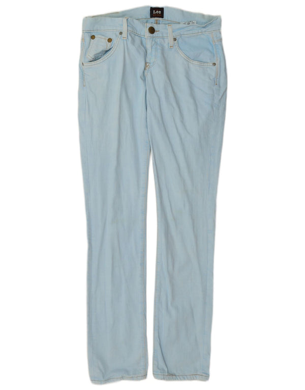 Lee Damen Lynn Narrow Slim Jeans W28 L33 Blaue Baumwolle